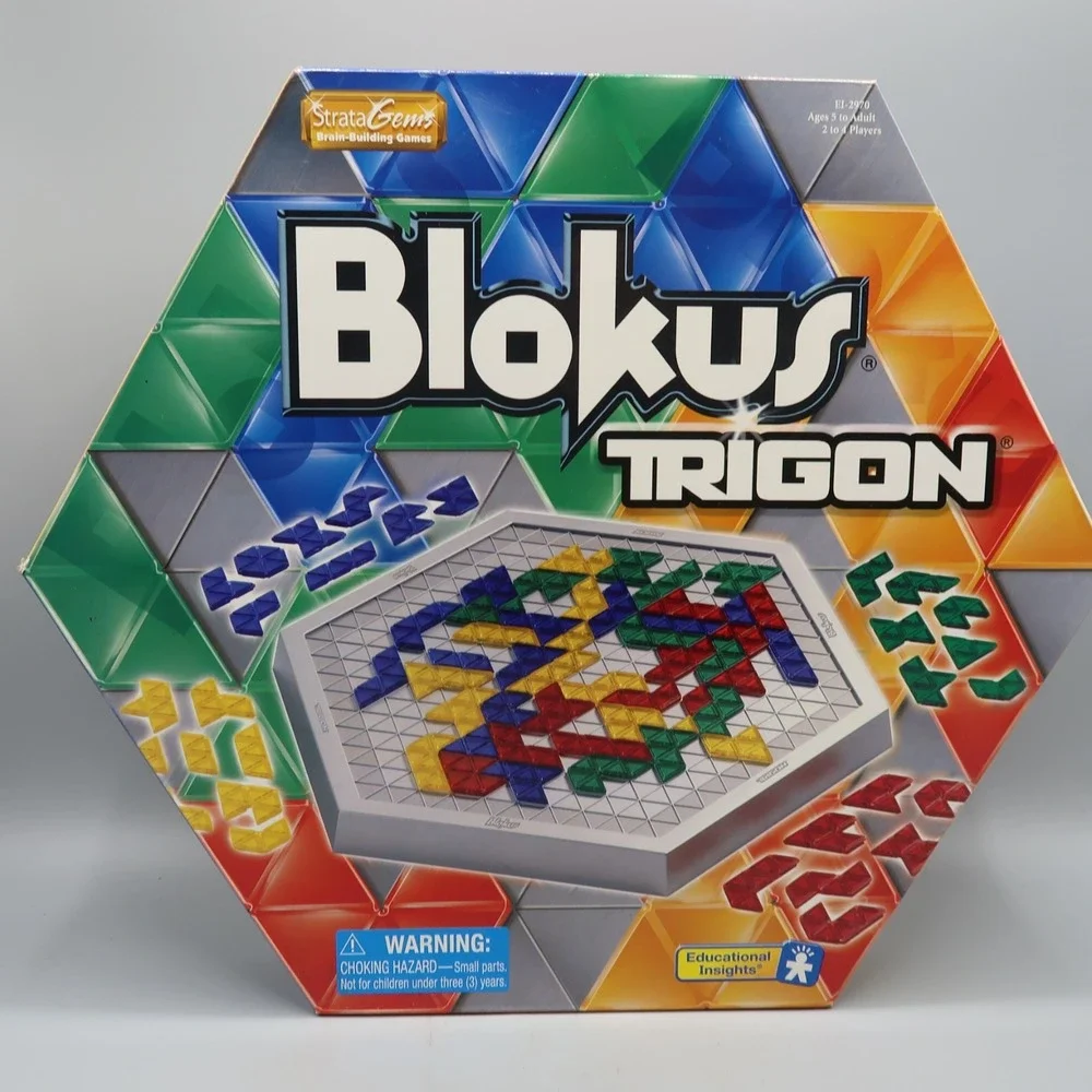 Blokus Trigon 99% Complete Educational Insights Board Game Gift Toy Ages 5+